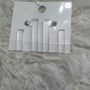 Statement earrings clear and beautiful.